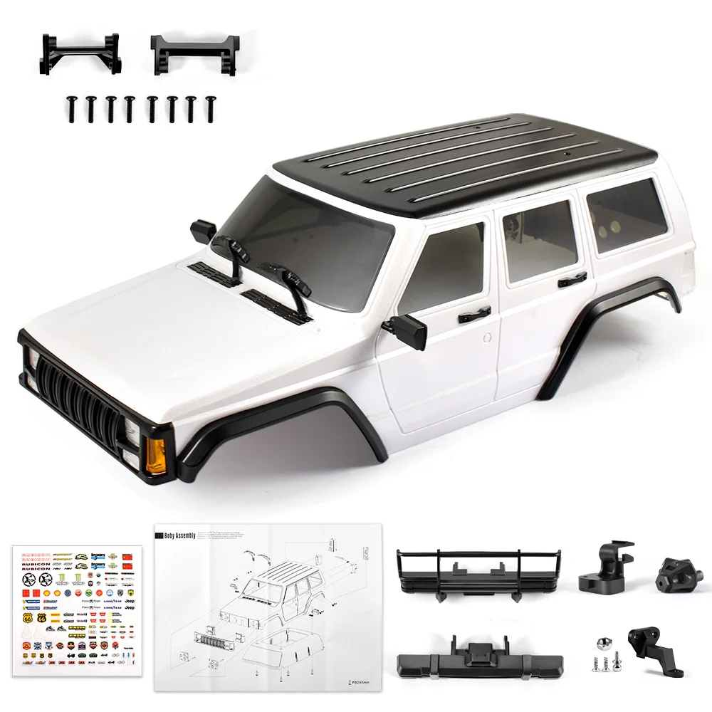 AUSTAR – coque de voiture RC 1:18, boîtier de voiture Jeep pour voiture sur chenilles 1/18 RC, pièces de mise à niveau originales