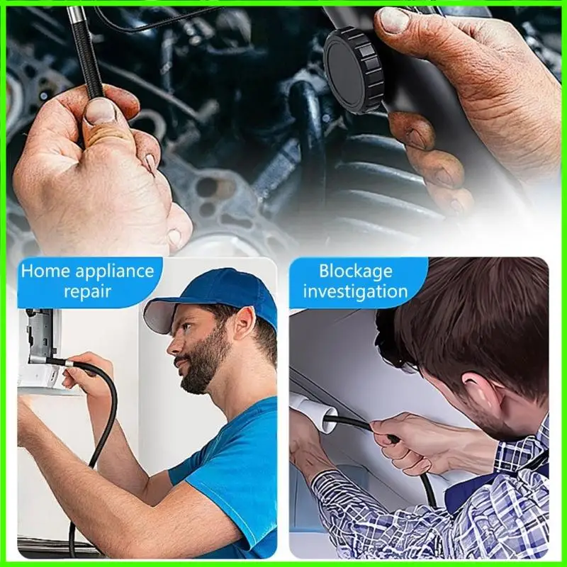 كاميرا فحص المنظار النهائي 6 مم 6 LEDS مرنة من منظار الأفعى كاميرا مقاومة للماء كاميرا Borescope