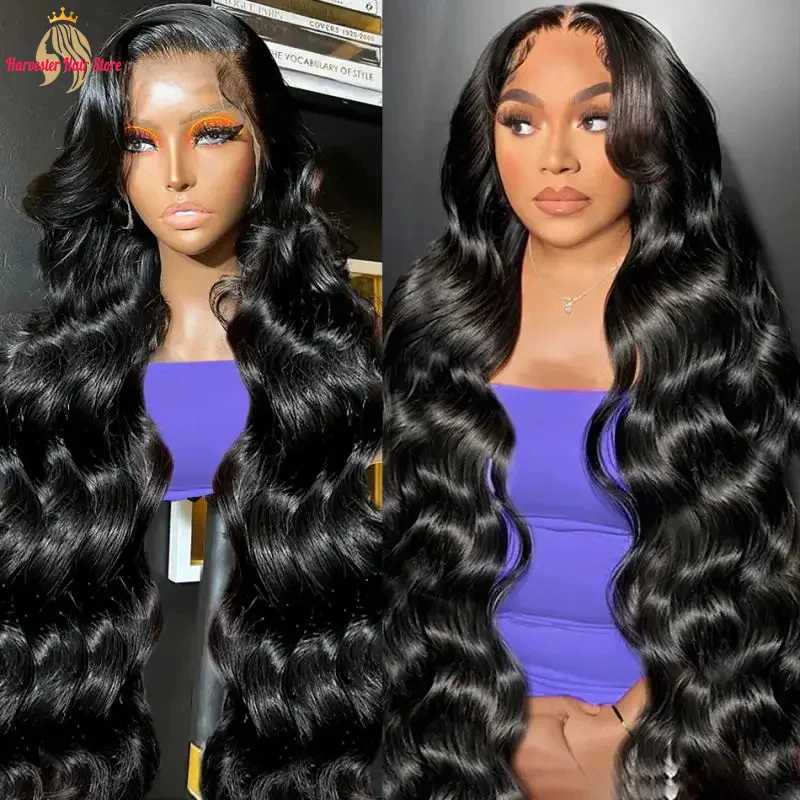 

40 Inch Body Wave 13x6 HD Lace Frontal Wigs Human Hair Wig 13x4 360 Hd Lace Front Wig For Black Women Pre Plucked Brazilian Hair