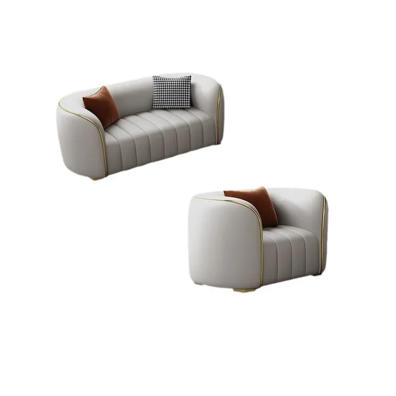 light luxury piano key sofa living room small apartment modern simple family KTV card seat three or four people straight
