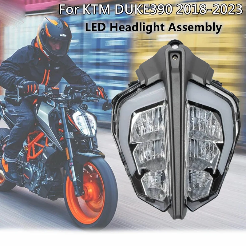 

Motorcycle LED Headlight Assembly Fit For K-TM DUKE 390 2018-2023 390Duke ABS Headlight Headlamp 2020 2021 2022 Front Head Light