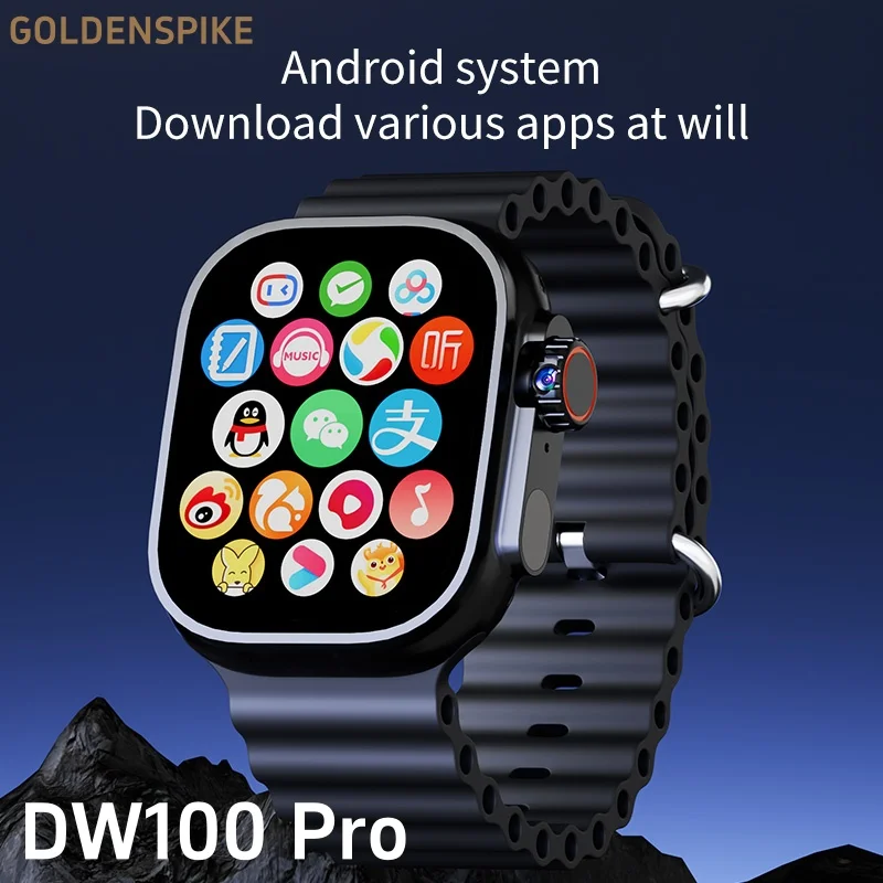 

DW100 Pro Smartwatch Fingerprint unlock S10 Ultra Smart Watch With 2.29'' Amoled Screen 1380Mah Battery 180° Rotating Camera