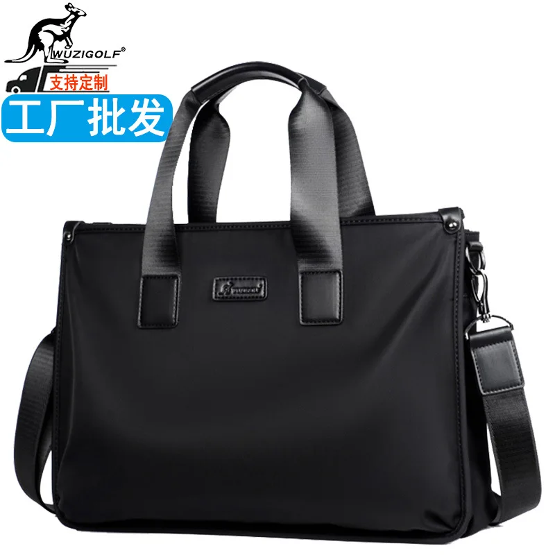 Cross-Border Wholesale Men's Handbag Business Horizontal Briefcase14Computer Bag Casual Shoulder Bag Crossbody Bag for Men