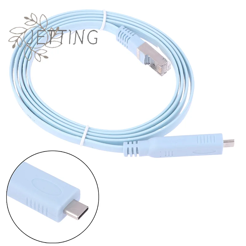 

Горячий 1 шт. 1,5 м USB C к Rj45 Консольный кабель Rs232 Последовательный адаптер для маршрутизатора Rj 45 Кабель для передачи данных Конвертер Type-C Кабели управления переключателем