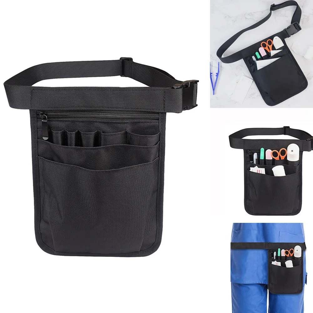 1Pc Nurse Waist Bag Nurse Tool Storage Bag Hair Stylist Technician Tool Storage Waist Bag Nursing Waist Bag Ws00396