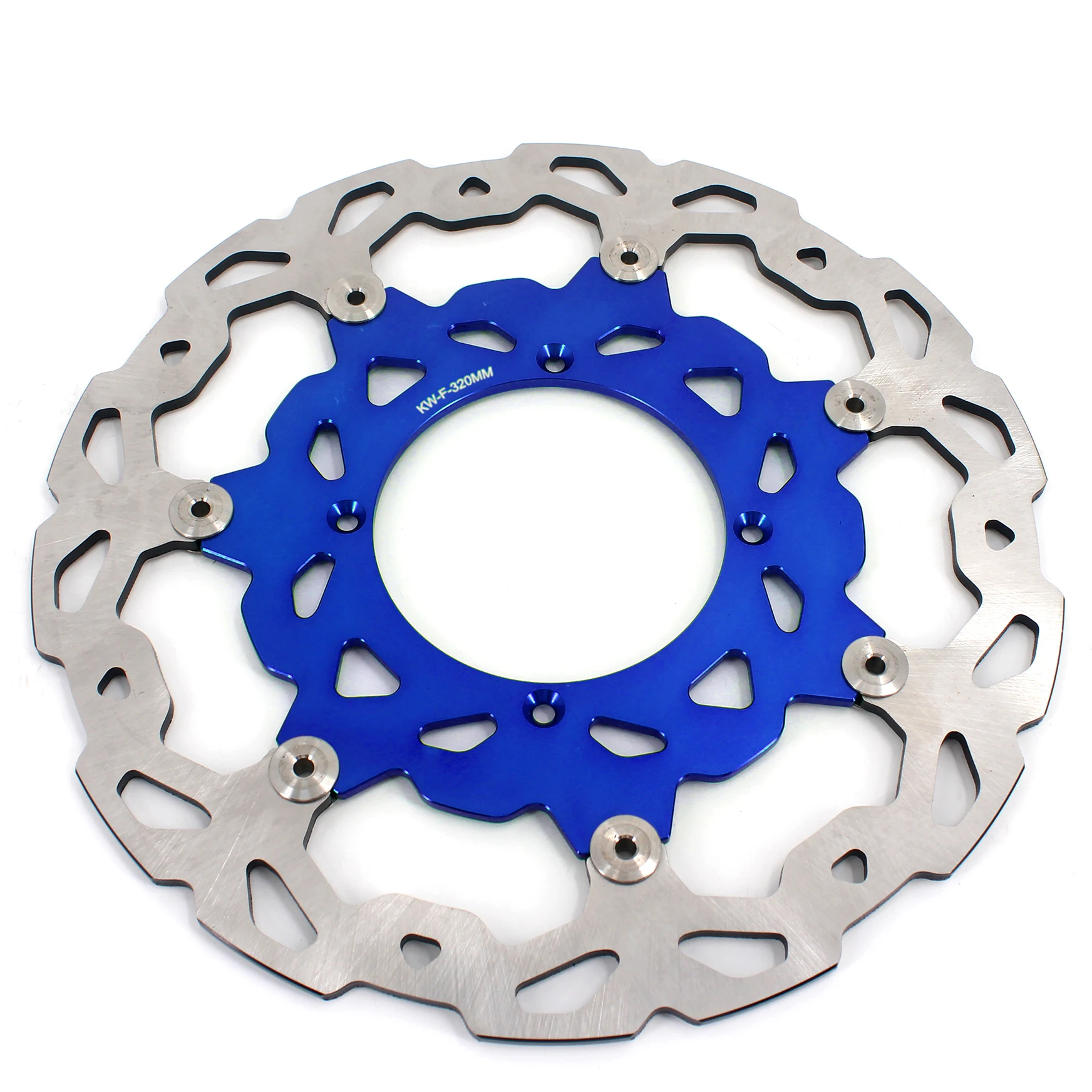 KKE Motorcycle 320mm Brake Discs Fit for KAWASAKI KX125 KX250 KX250F KX450F Aluminium Alloy Supermoto Front Brake Rotor