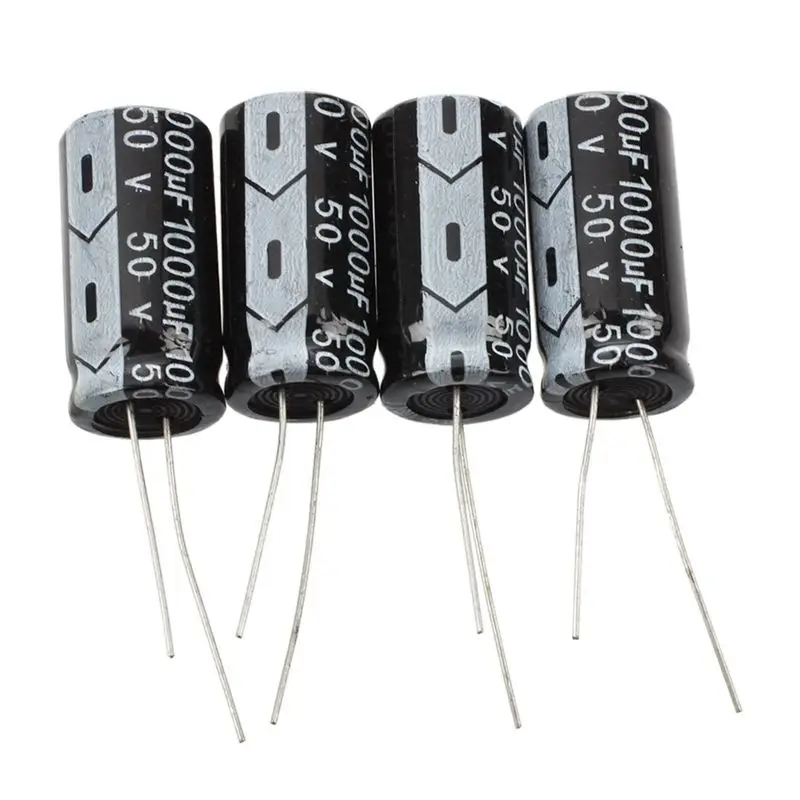 40 Pcs 1000Uf 50V 13X25mm Aluminum Electrolytic Capacitors Black