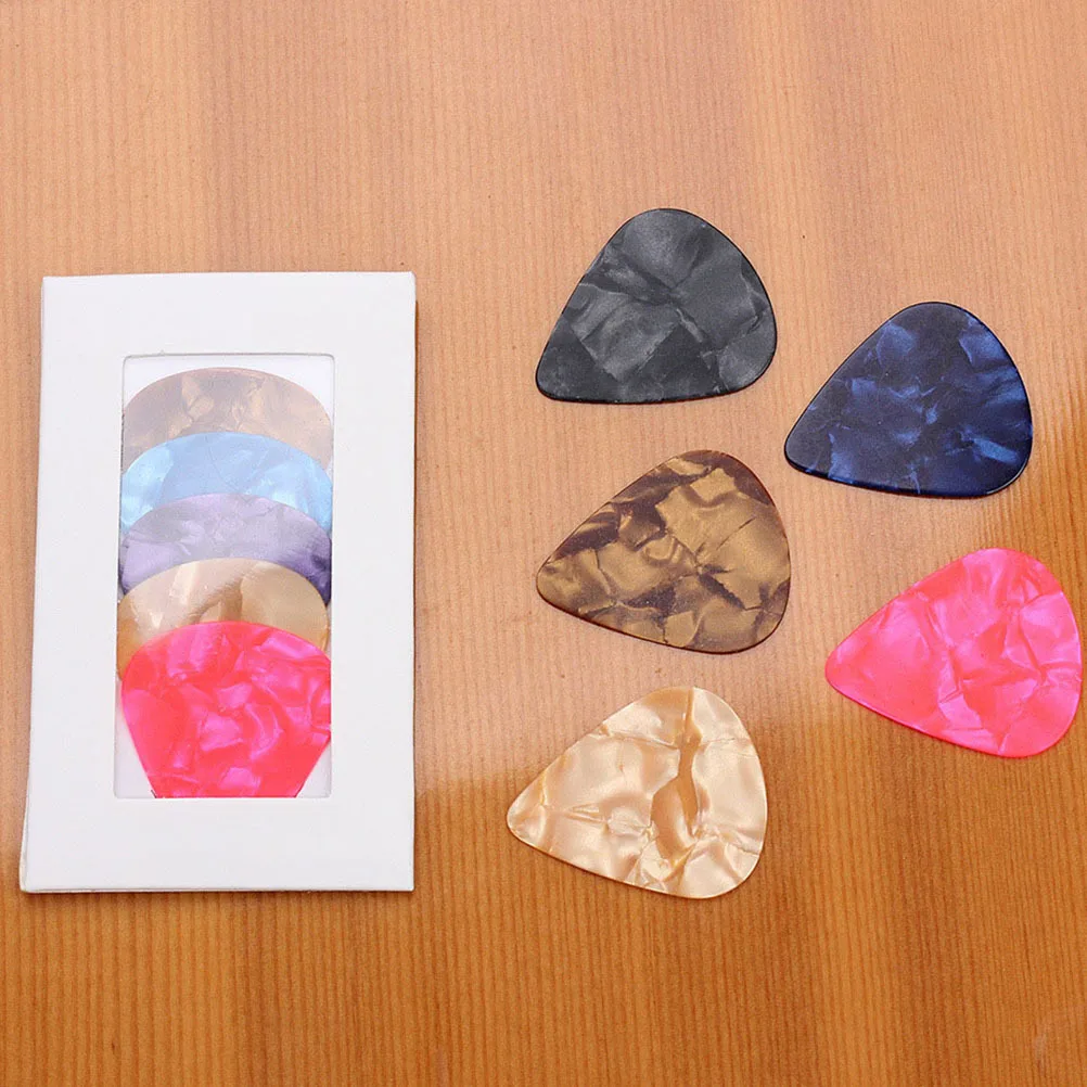 

5Pcs Durable Guitar Picks Folk Electric Professional Practice Plectrums Finger Protection Accessories Practical Guitar Pick
