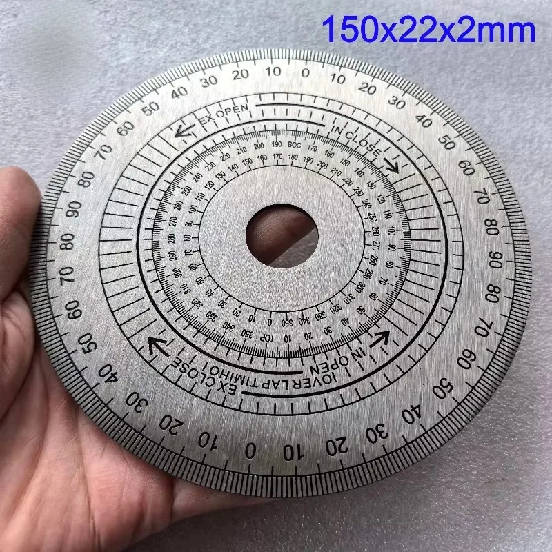 150x22x2mm Dial Scale Identification Dial Degree Graduated Circle Disk For Machine Tool Measurement Tools