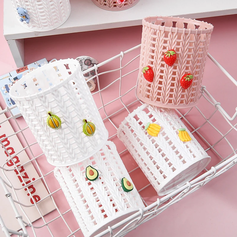 Creative Imitating Vine Pen Holders Desktop Organizer Makeup Brush Storage Pencil Cup Holder School Office Desk Accessories image 3