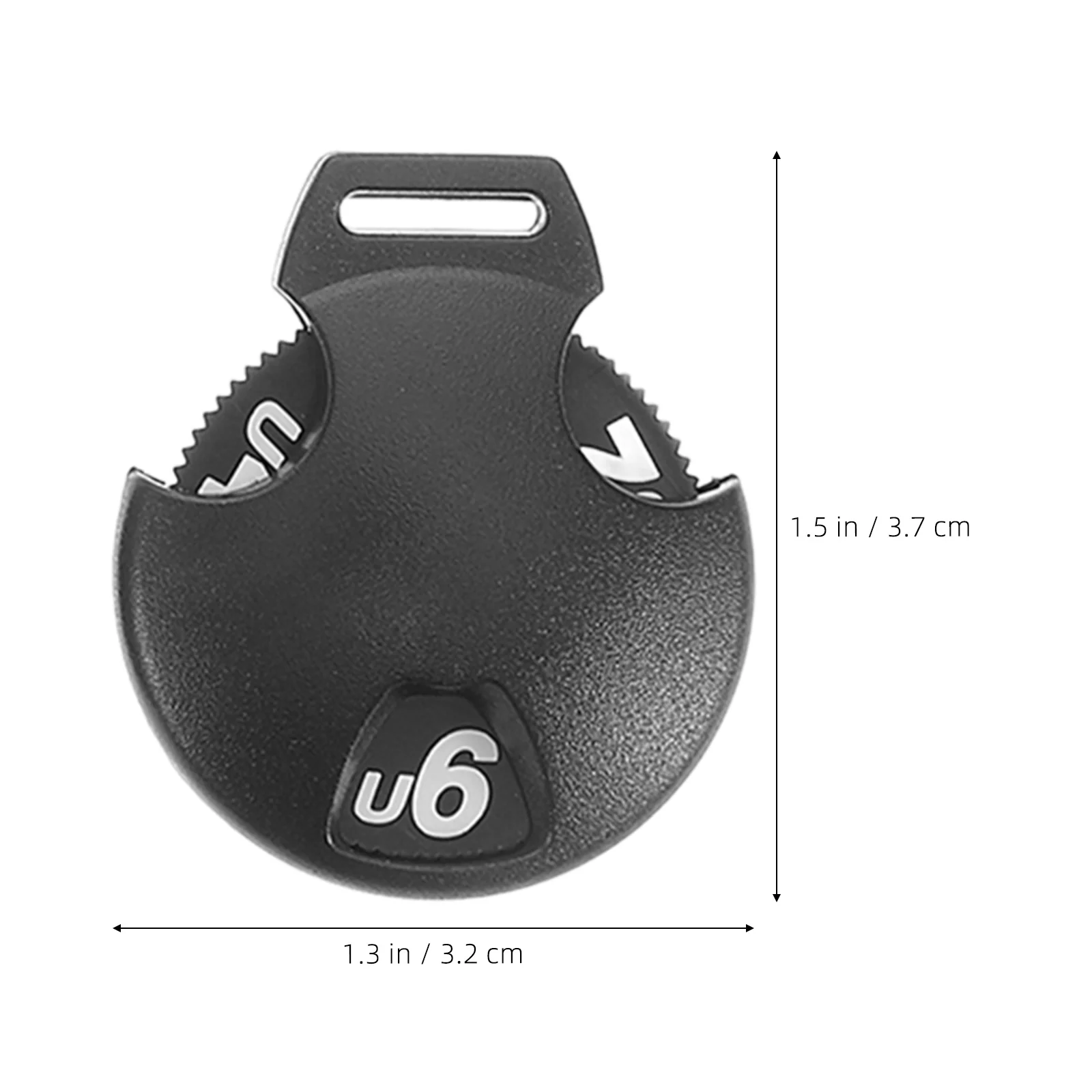 6pcs Club Head Cover Number Tags Big Number Golf Head Covers Rotating Id Labels For Driver Fairway Woods Durable Plastic Club