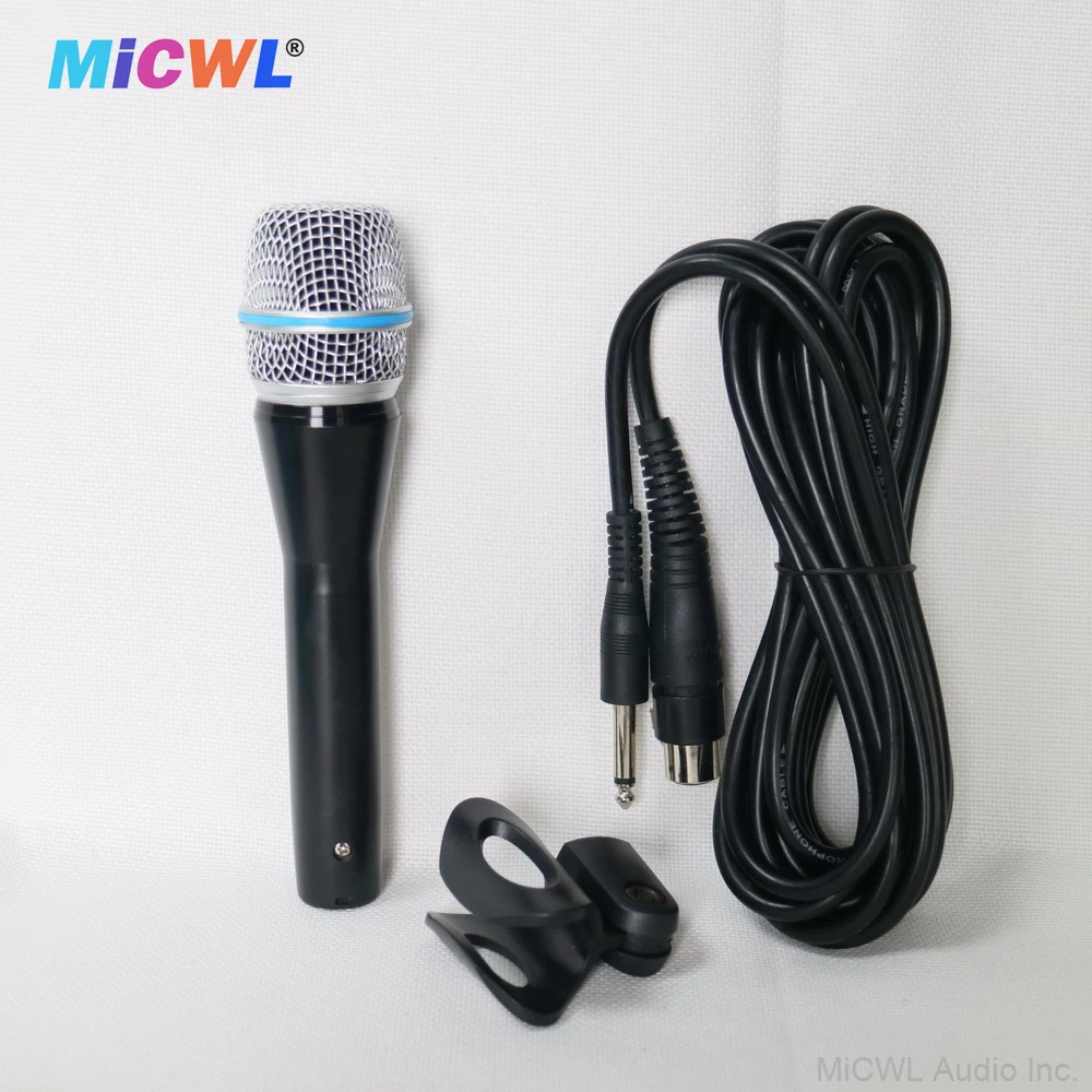 Micrófono con cable de mano dinámico M57 con Clip de bolsa, actuación de escenario, Karaoke, voces en vivo, 57A, nuevo