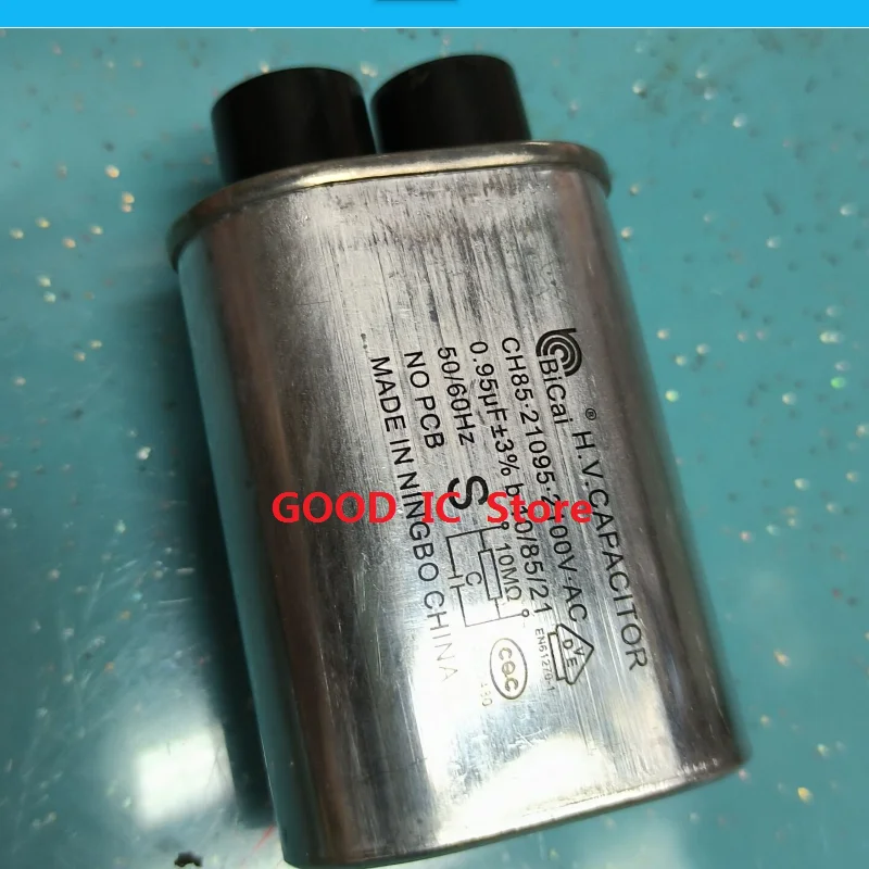 1PCS new BICAI socket 3+3 4.8-6.3MM CH85 2100V AC high-voltage capacitor 0.9UF 0.92UF 0.95UF 1.05UF 1.00UF 1.05UF 1.1UF 1.14UF