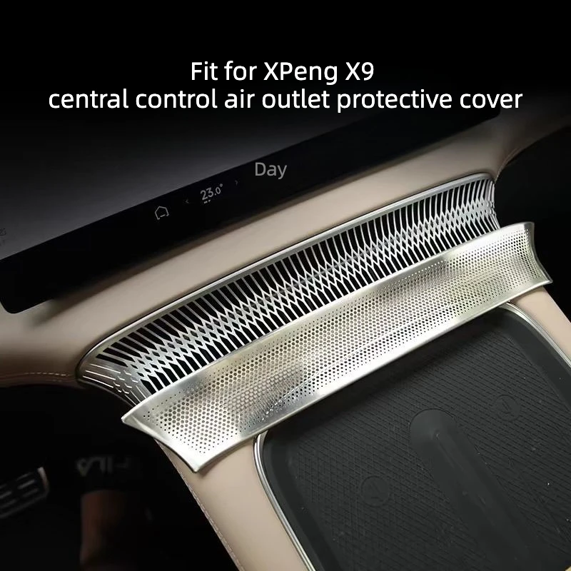 For XPENG X9 2025‑2026 Dashboard Air‑Vent Protective Cover, Dust‑Proof Guard Trim Sticker Interior Tuning Accessories
