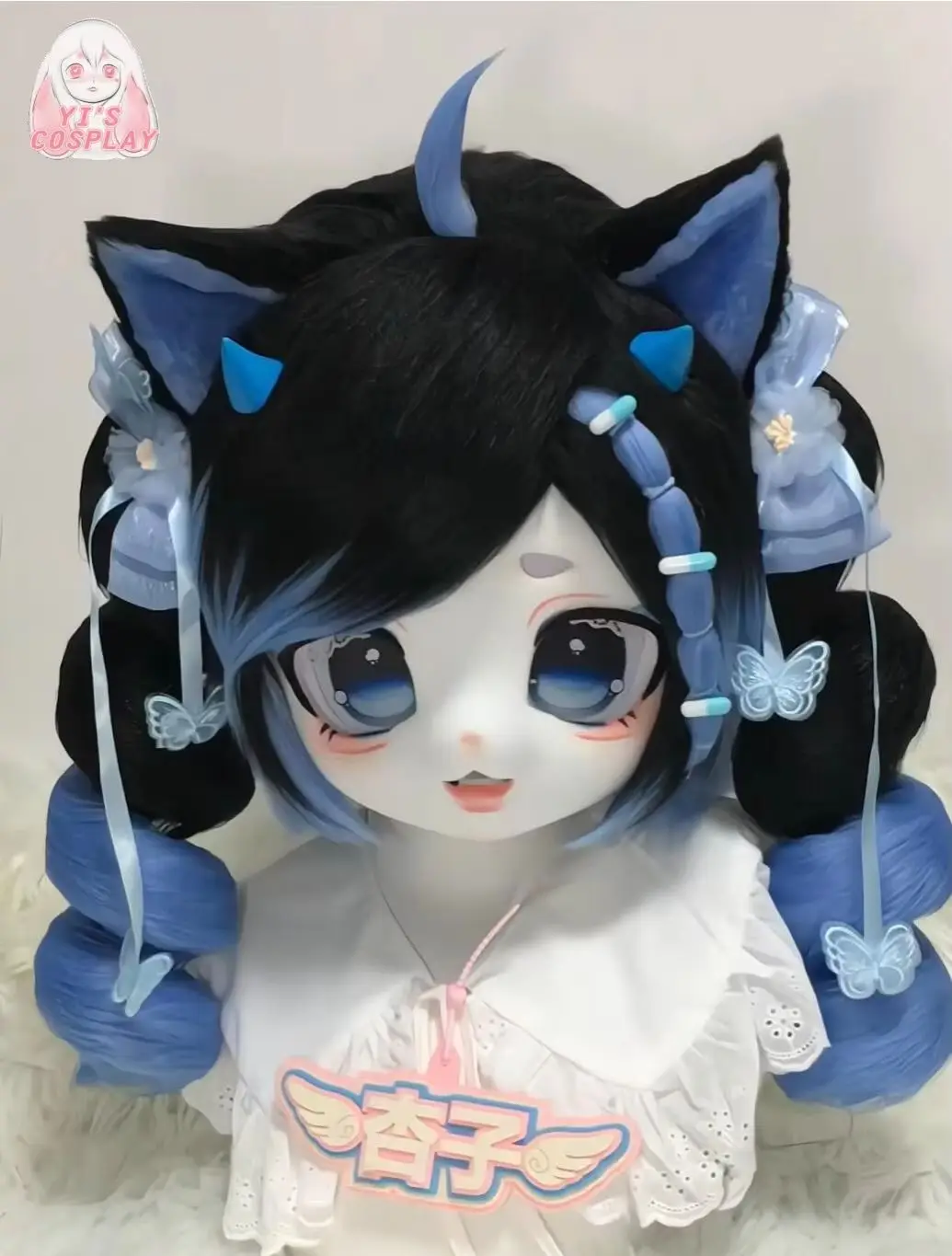 

Furry Kigurumi Head Customized Fursuit Kemono Head Handmade Custom Fursuit head Yis Cosplay Kemono Headsets Beast