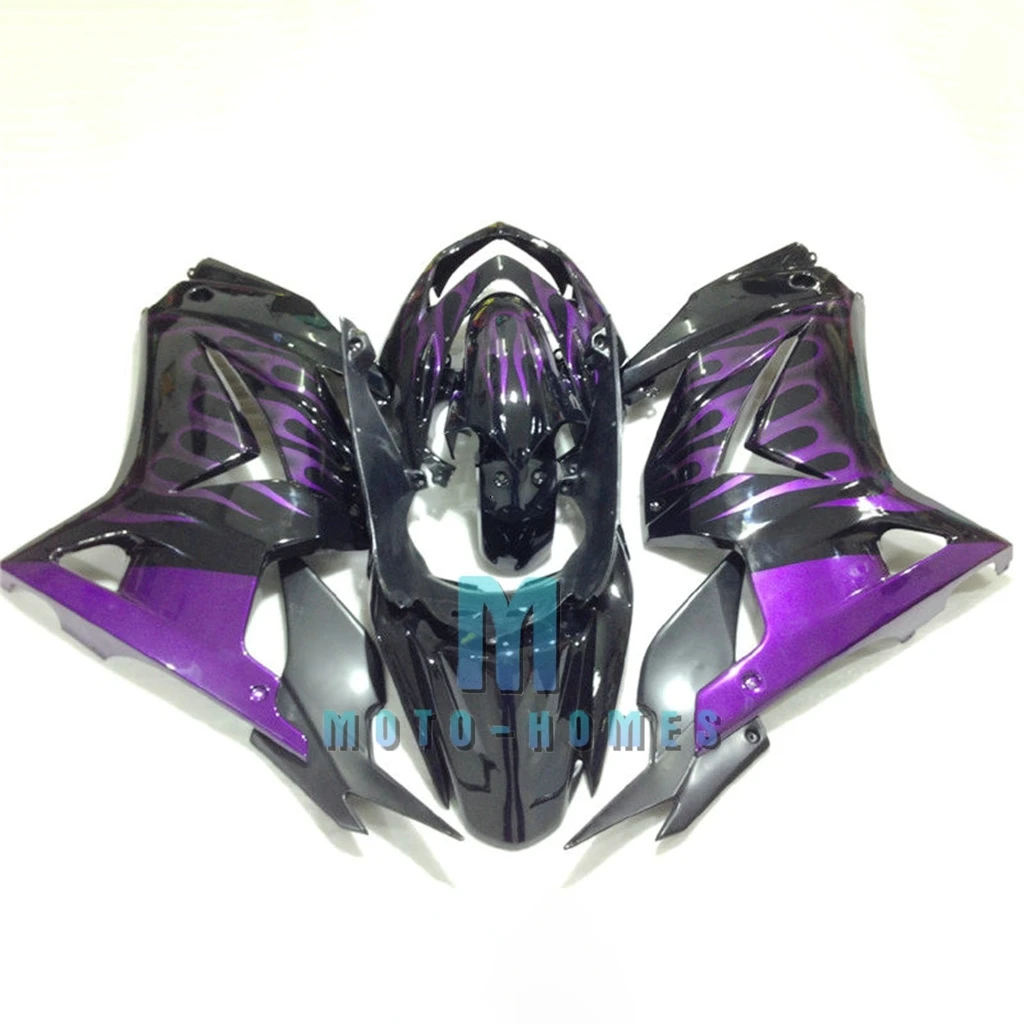 ABS Fairing Kit for ZX250R EX250R 08 09-14 KAWASAKI Ninja 250R 2008- 2013 2014 100% Injection Chinese Bodywork Purple Flames