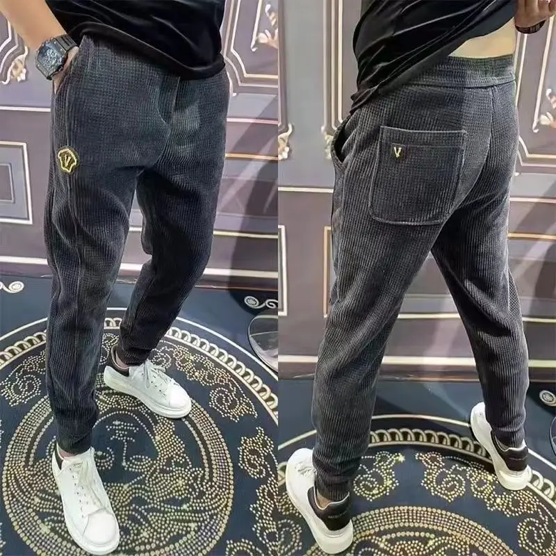 

Men2024spring autumn slim fitting fashion casual pants