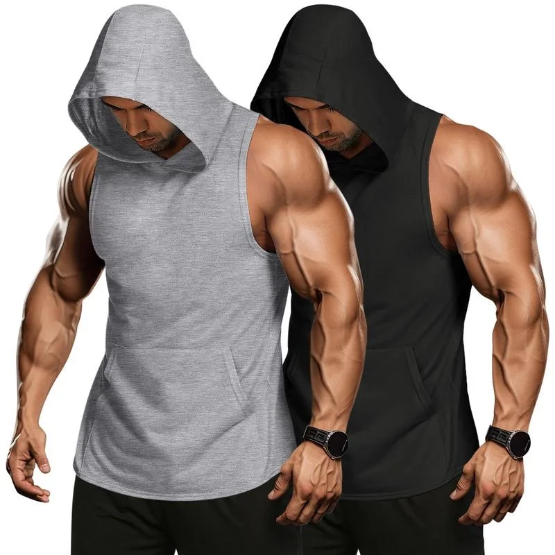 

Men's Fitness Hoodie Sweatshirt Gym Graphic Print Crew Neck Short Sleeve Casual Streetwear for Spring Summer Autumn