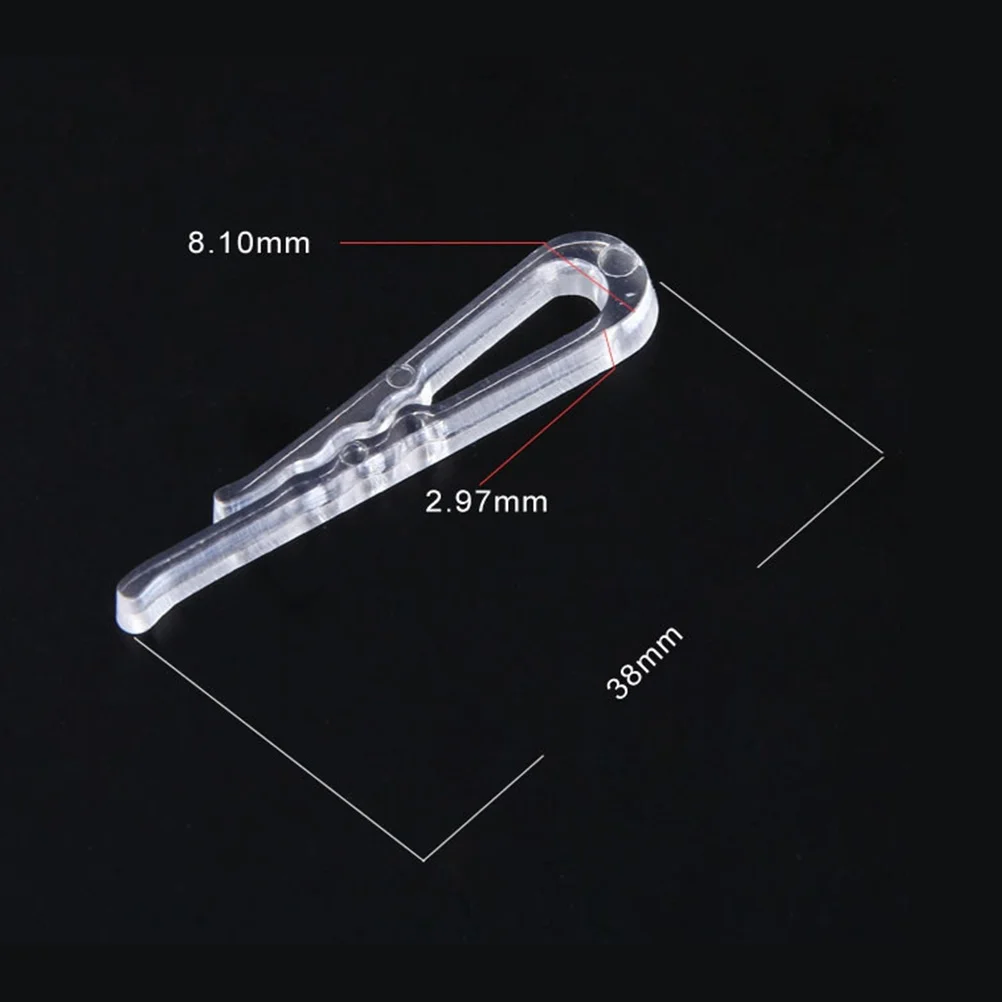 Plastic Transparent Pants Folding Clips Clear Multifunction Cloth Pants Folding Clips Toothed Clothespin for Shirt Briefs Sock