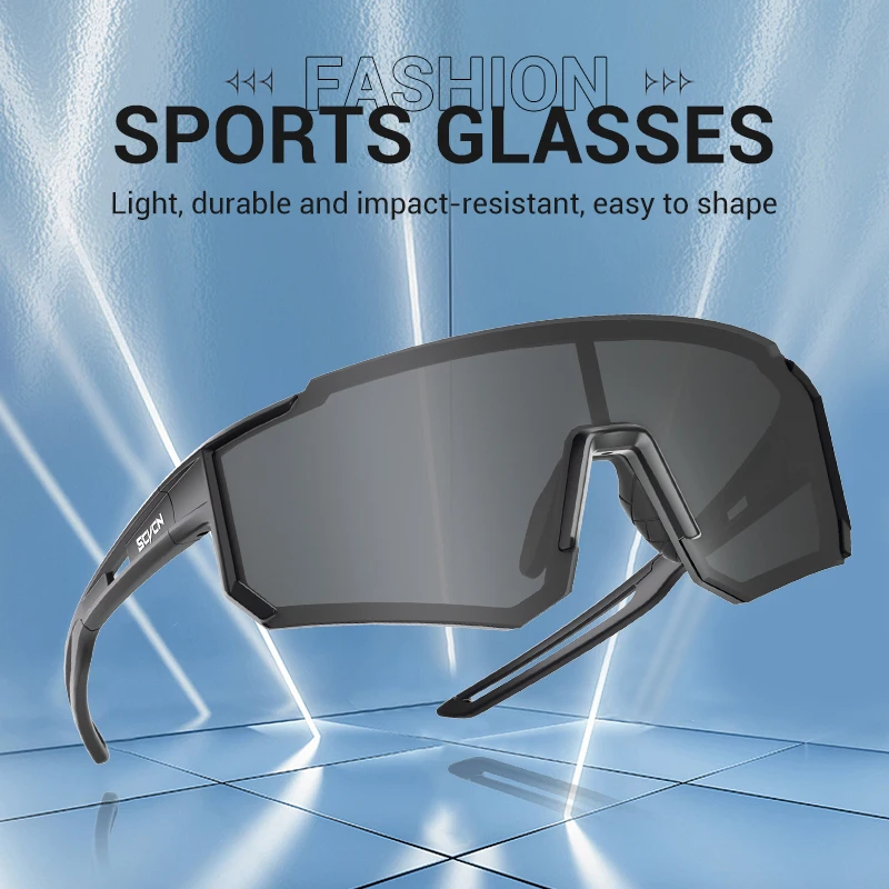 SCVCN Sonnenbrille für Herren, Fahrradbrille, Fahrrad, UV400, Brillen, Sport, MTB, Schutzbrille, Fahrrad, Damen, Sonnenbrille, mehrfarbig, Reiten