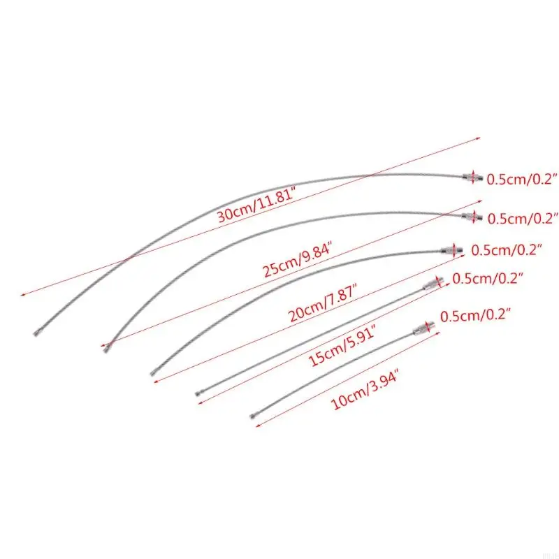 R9JE COURSE COULEUR SILTS MULTIQUE R9JE Câble trou fil en acier inoxydable pour clé Rond