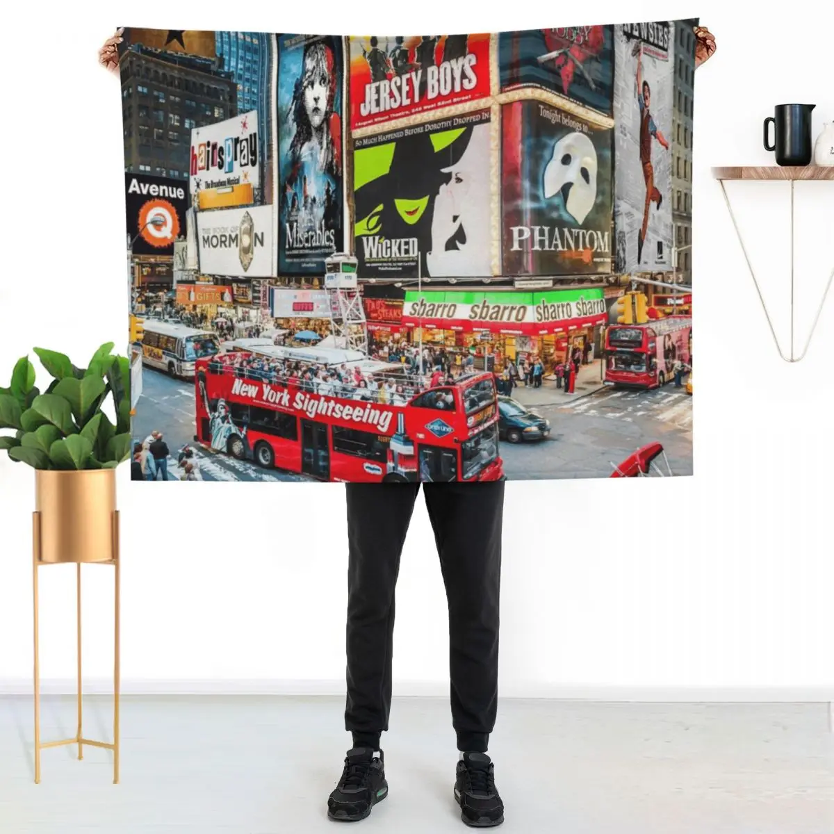 Times Square II Special Edition I Throw Blanket Beautifuls Custom Warm Soft Beds Bed covers Furrys Blankets