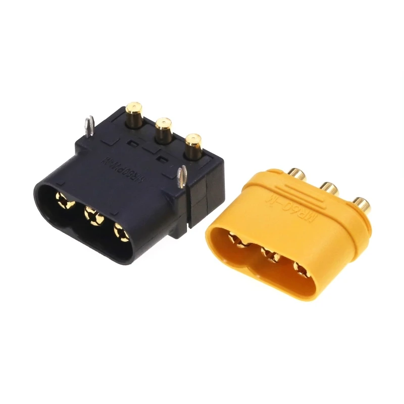 1/10Pcs MR60PB MR60PW-M High Current Socket Male Onboard Vertical/Horizontal Solder Plate PCB Circuit Board for Model Aircraft