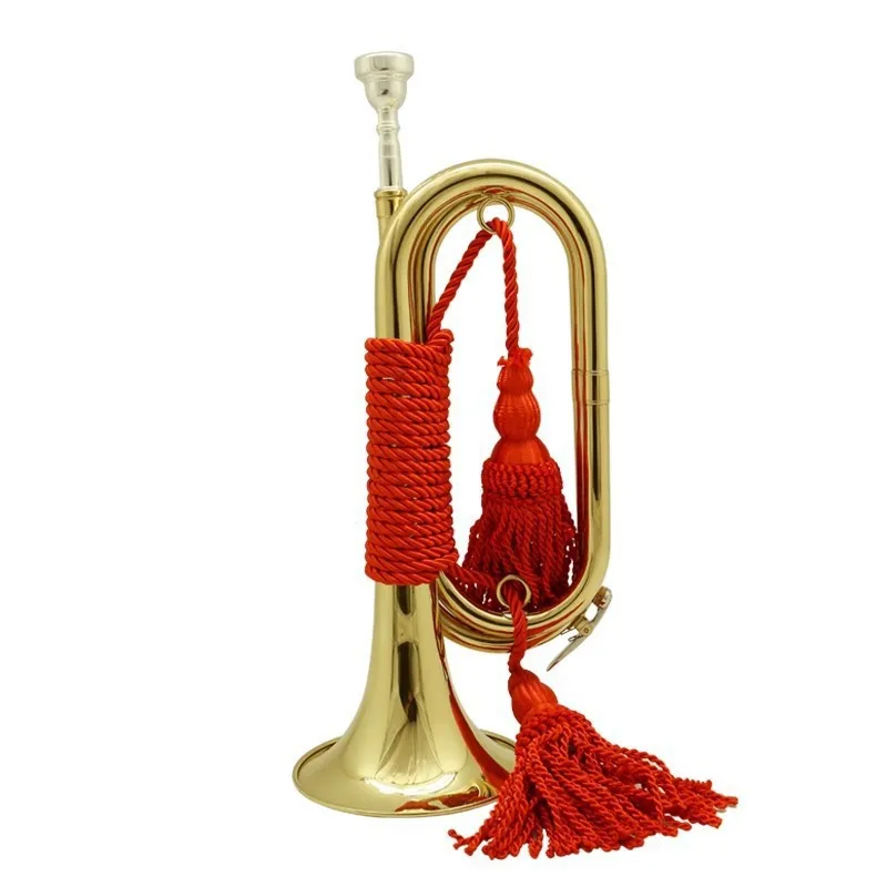 

Musical Instruments, Bugle in B-flat, Hand Rope, Marching Band, Professional Bugle