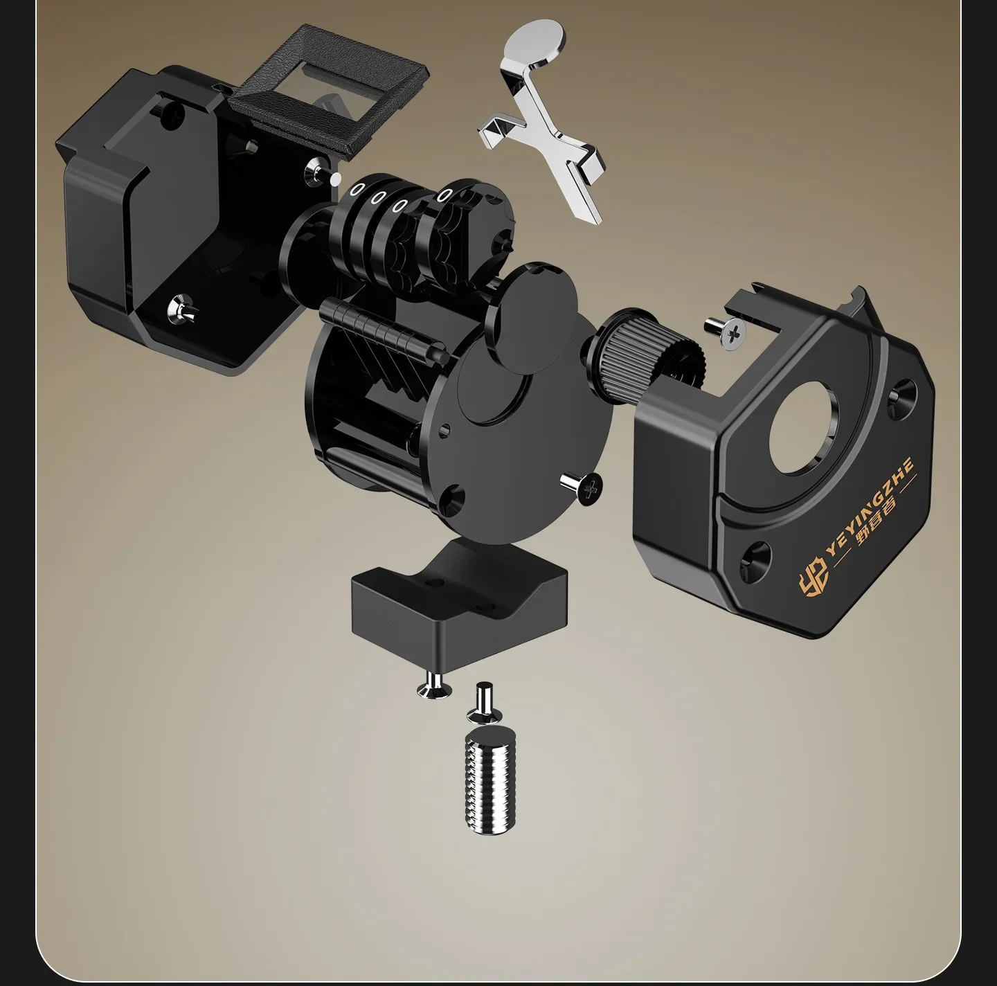 Outdoor-Angelzähler, manueller mechanischer Zähler, handgehaltener Zähler, 4-stelliger Zähler, Klickzähler für Köderboxen – Detail 20