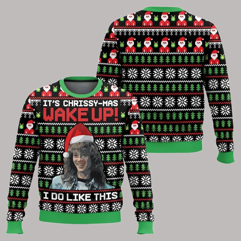 Have A Hellfire Xmas Eddie Munson Ugly Christmas Sweater Funny Holiday Party Pullover Sweaters for Men Women Xmas Gift 2026