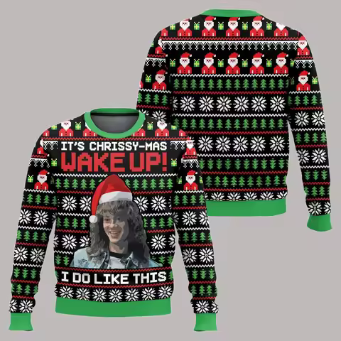 Have A Hellfire Xmas Eddie Munson Ugly Christmas Sweater Funny Holiday Party Pullover Sweaters for Men Women Xmas Gift 2026