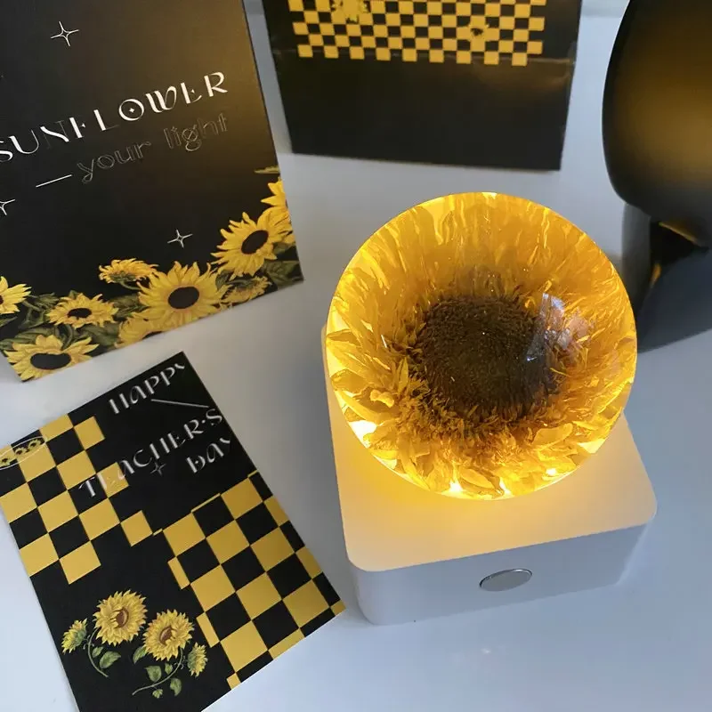 Sunflower Night Light Romantic Portable Night Light Ornament Valentine's Day Girlfriend Ambient Light