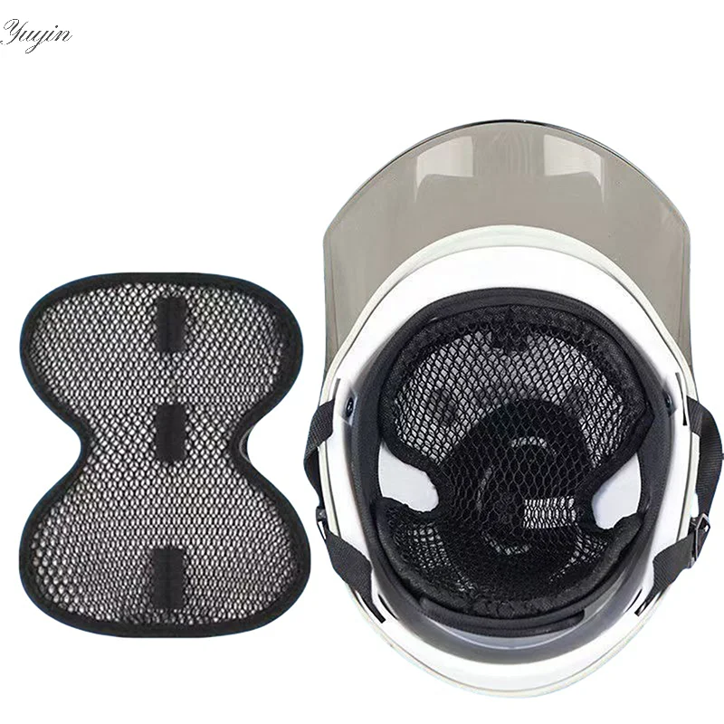 

1PC Motorbikes Breathable Mesh Sweat Wicking Lining Helmet Insulation Pad Soft Non-slip Motorcycle Helmet Insert Liner Honeycomb
