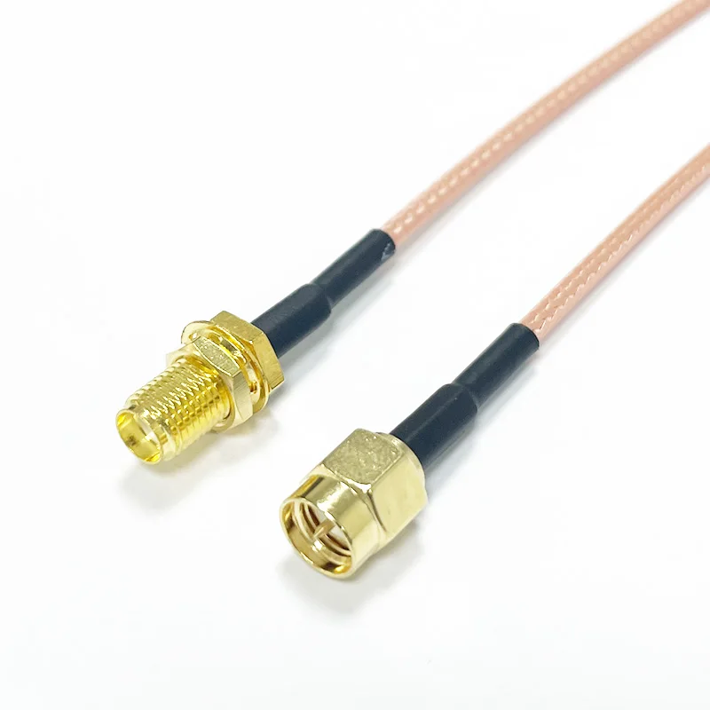 OKM 5pcs SMA Female Bulkhead Mount to SMA Male RG316 Antenna Extension RF Cable  Custom Length Compatible with 4G LTE Router