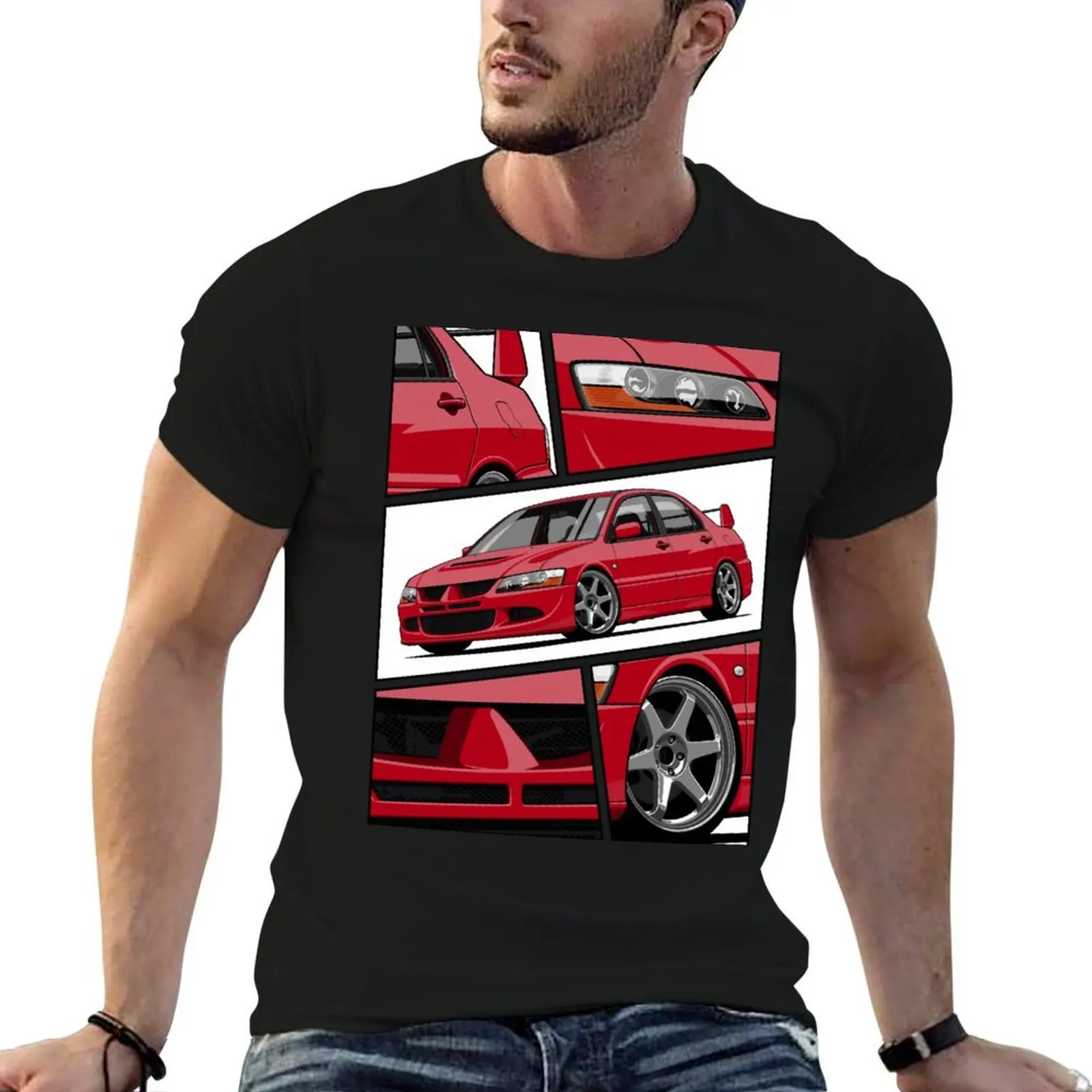 

Lancer Evolution VIII (red) T-Shirt cotton t shirts man 100% man t shirts high quality luxury brand T-Shirt
