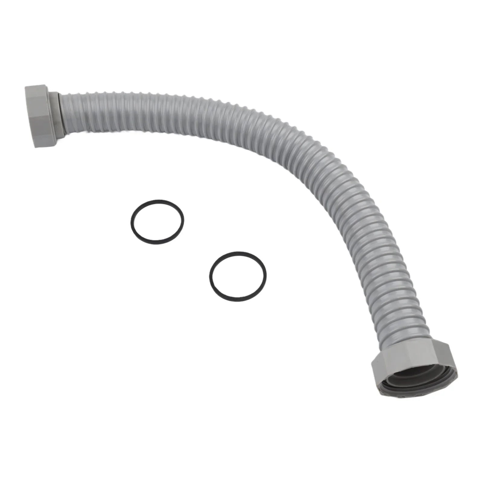 

Гибкий гофрированный сливной шланг для дома и кухни: надежный, высокоэффективный, сменный, серый