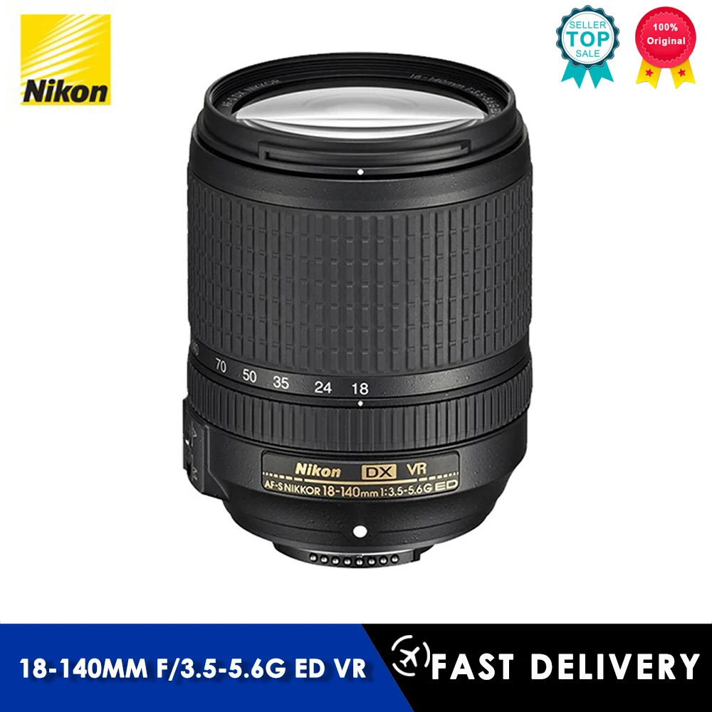 

Nikon 18-140 AF-S DX NIKKOR 18-140mm F/3.5-5.6G ED VR Lens for Nikon D3200 D3300 D3400 D5200 D5300 D5500 D5600 D7100 D7200