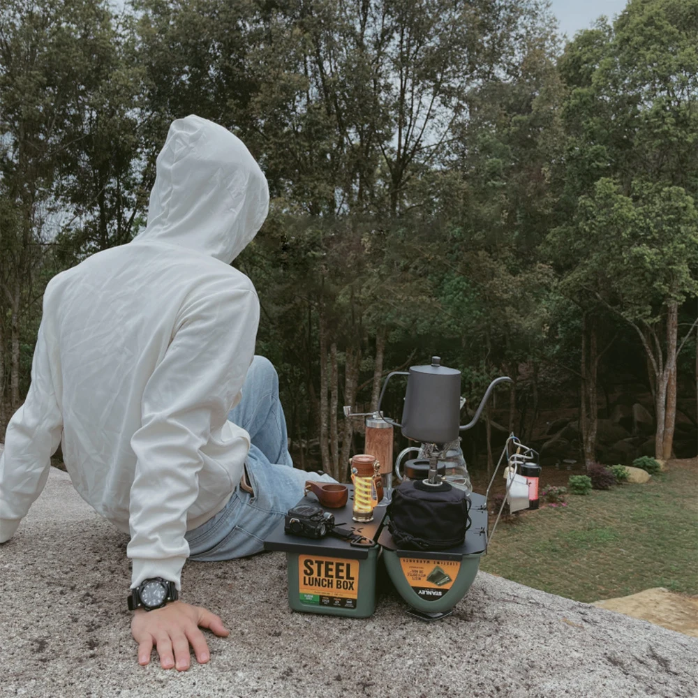 

Folding Table Top Heavy Duty Table Board Plate Aluminum Alloy Mini Shelf for Stanley Lunch Box 9.4L