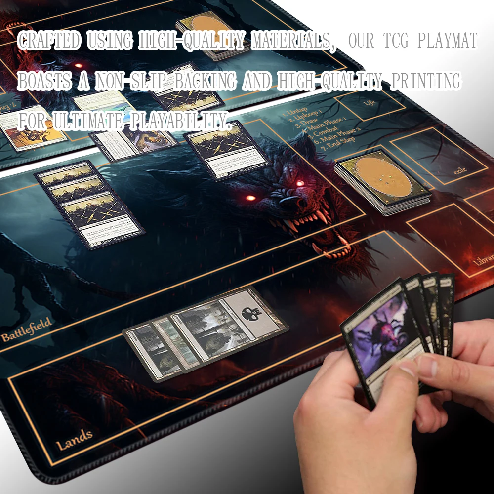 Nightfall- Board Game TCG Playmat Table Mat Game Size 60X35 CM Mousepad Compatible for MTG CCG