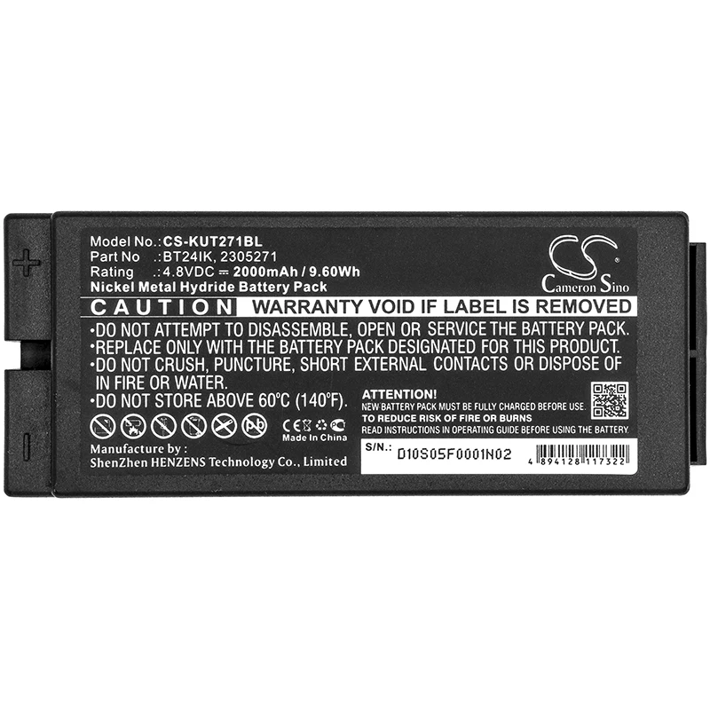 

GreenBatteryPowerCameronSino 2000mAh 4.8V 9.60Wh CraneRemoteControl Ni-MH Battery for IKUSI TM70/3, 2305271, Iribarri iK3,BT27iK