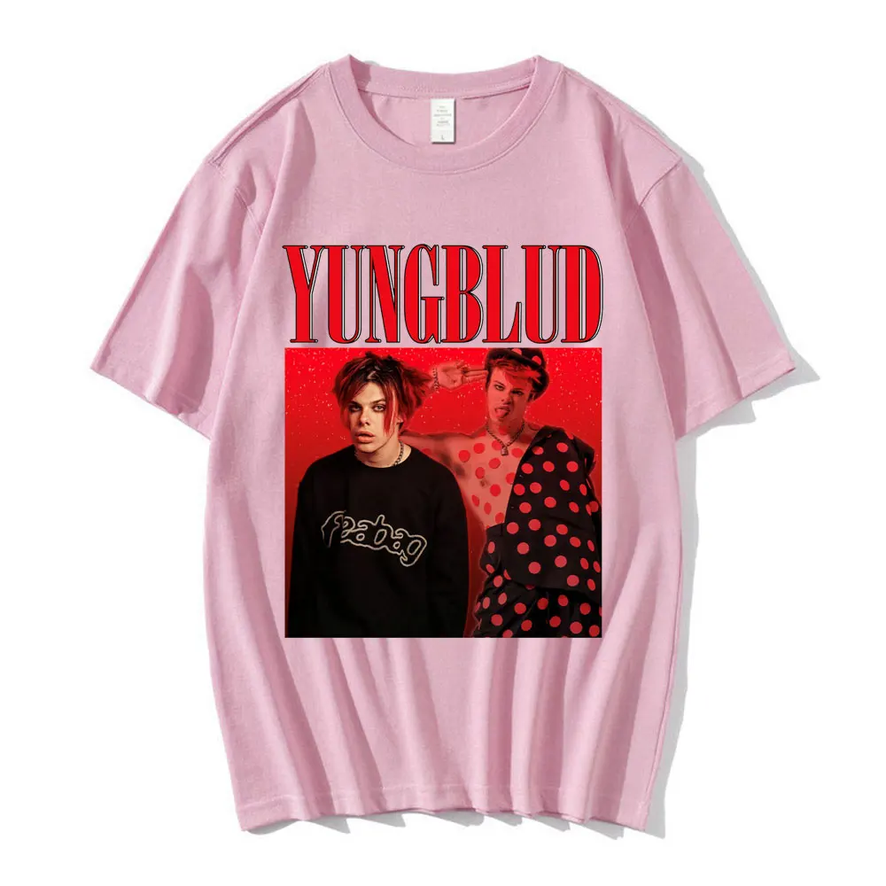 Singer Yungblud Printed Short-sleeved Men\'s Women\'s T-shirt Unisex Short-sleeved Streetwear Fashion Harajuku T-shirts Oversized