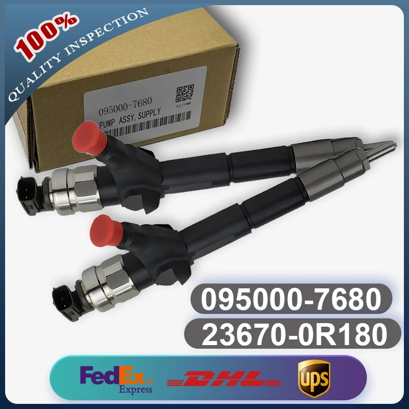 

095000-7680 095000-6970 23670-0R180 23670-09230 Common Rail Injector for Toyota Engine 1AD-FTV 2AD-FTV Avensis Corolla RAV 4