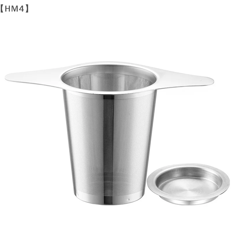 Thee-ei met handvat, roestvrijstalen theeverspreider fijnmazige filters, hangend aan theepotten mokken om losse thee te bedienen