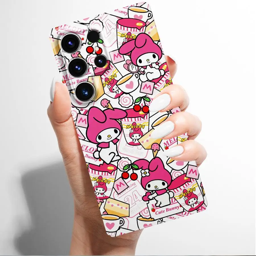 Чехол для Samsung Galaxy S22 Note 20 S21 S25 Ultra S20 S24 Plus S23 FE S24+ S25+ Жесткий чехол для телефона с милым рисунком «Hello Kitty»