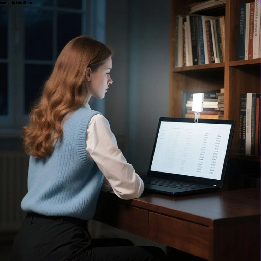 Luz LED Magnética con Clip, Anillo de Luz RGB Portátil, Clip para Teléfono, Clip para Tablet, Lámpara para Selfies, Fotografía al Aire Libre