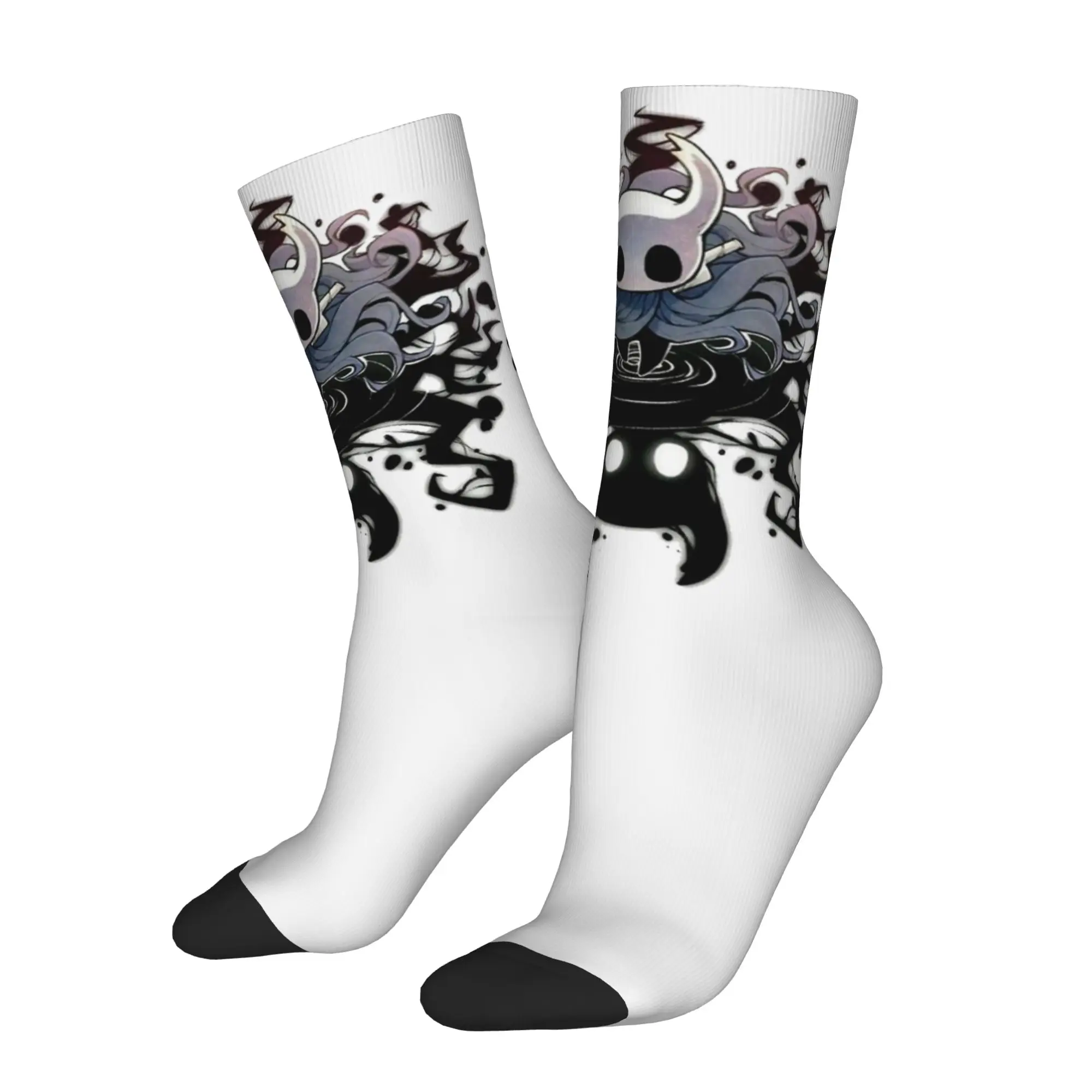 

Casual Hollow Knights Sports Socks Game Anime Polyester Long Socks for Unisex Sweat Absorbing