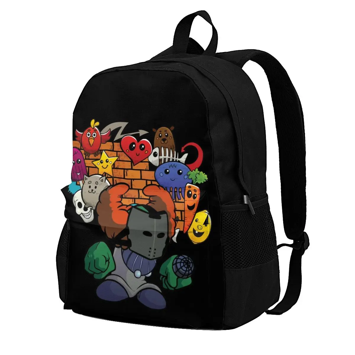 Friday Night Funkin Tricky Backpacks PC Game Pattern Modern Polyester Backpack Back To School Woman Bags