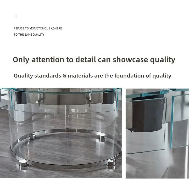 Tavolo da biliardo per il ricreazione domestica Tavolo da biliardo rotondo in vetro temperato