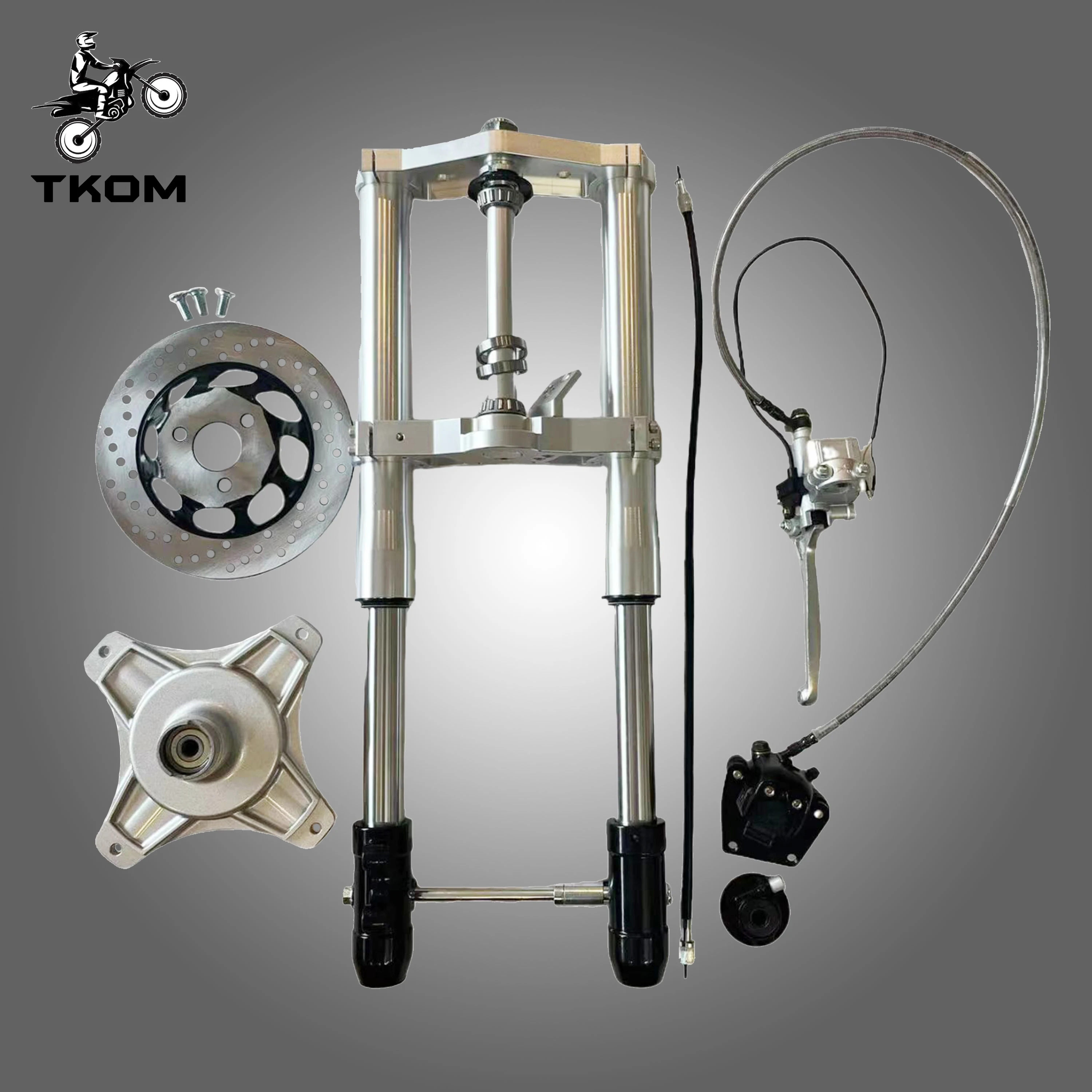 

CT70 Inverted Fork Silver Disc Brake Front End Front Suspension for Honda DAX CT70 MINI MOTORCYCLE ACCESSORIES