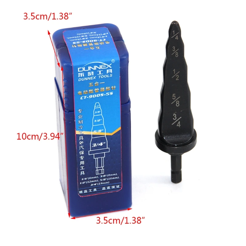 Swaging Tool Steel 5 in 1 Pipe Expander Drill Electric Repair Support Drill Bit Expander Strong Power Tool Parts